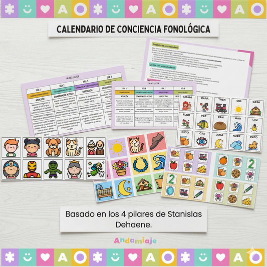 Calendario CONCIENCIA FONOLÓGICA