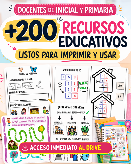 Biblioteca de Recursos Educativos Inclusivos | +200 actividades listas para imprimir